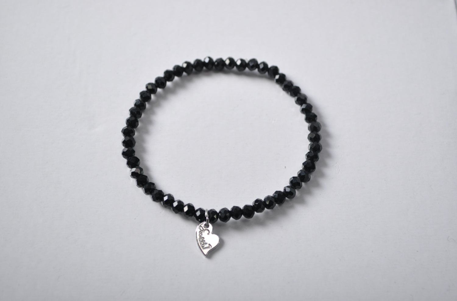 Kralen armband | Zwart