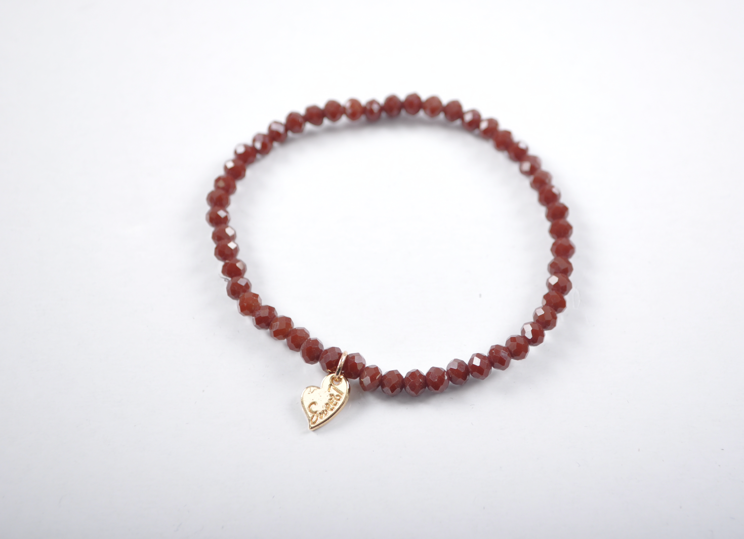 Kralen armband | Bruin