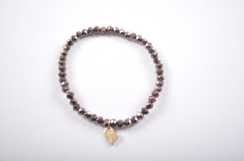 Kralen armband | Bruin