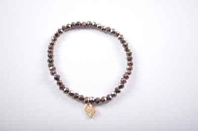 Kralen armband | Bruin