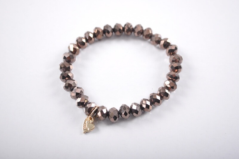 Kralen armband | Bruin