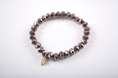 Kralen armband | Bruin