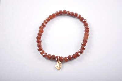 Kralen armband | Bruin