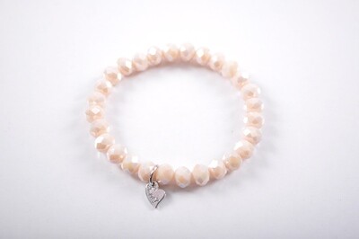 Kralen armband | Beige