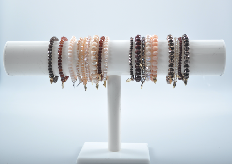 Kralen armband | Beige