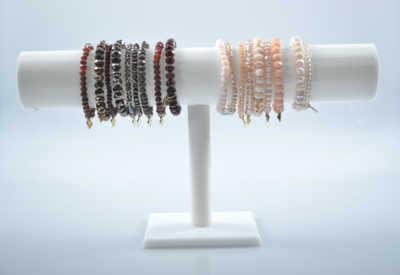 Kralen armband | Beige