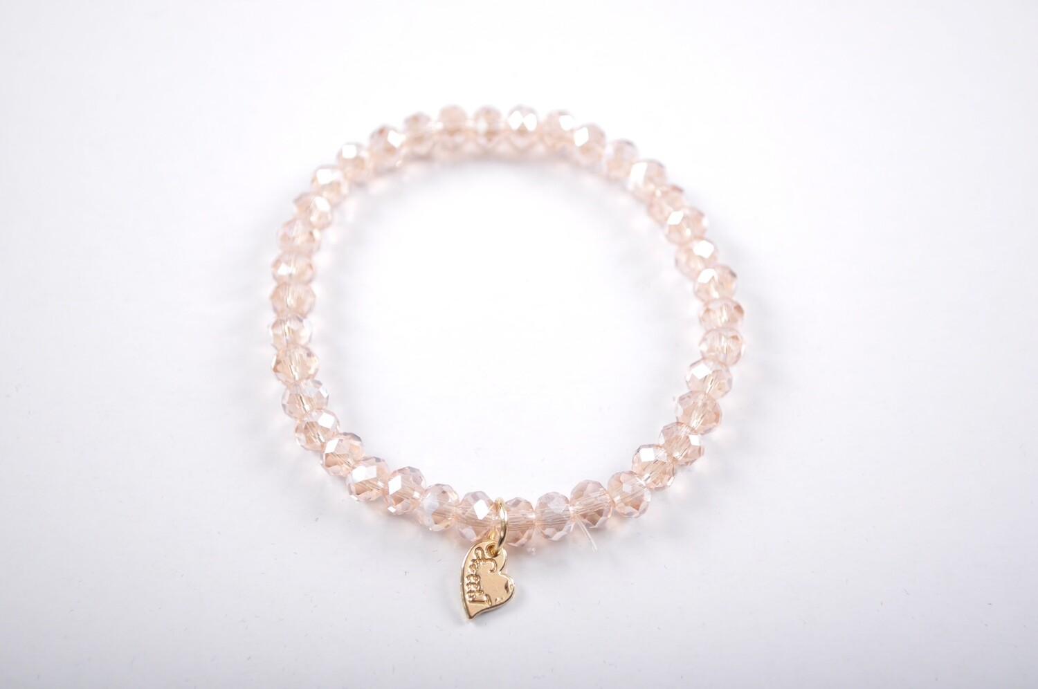 Kralen armband | Beige-Roos