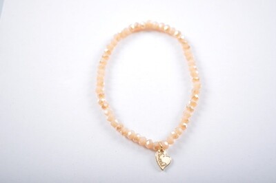 Kralen armband | Beige