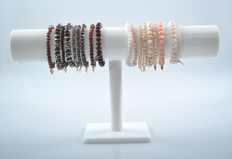 Kralen armband | Beige