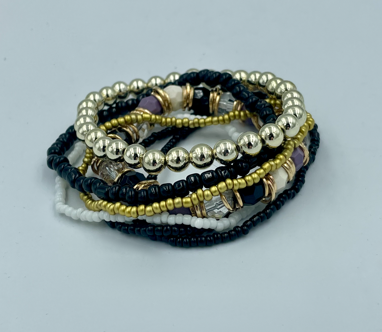 Bohemian armband | Meerkleurig, Kleur: Zwart