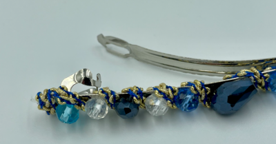 Luxe haarklem | Blauw