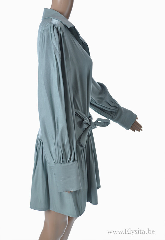 Metallic look korte jurk