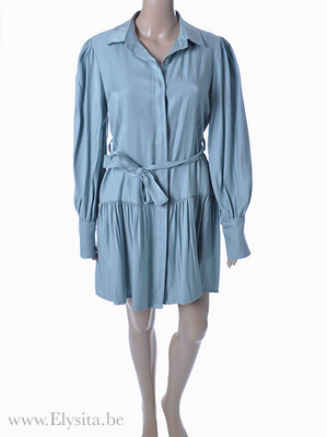 Metallic look korte jurk