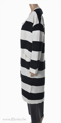 Cardigan | Zwart-Wit