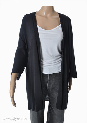 Cardigan vleermuismouwen | Zwart
