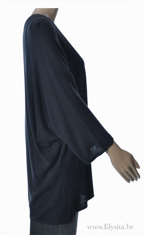 Cardigan vleermuismouwen | Zwart