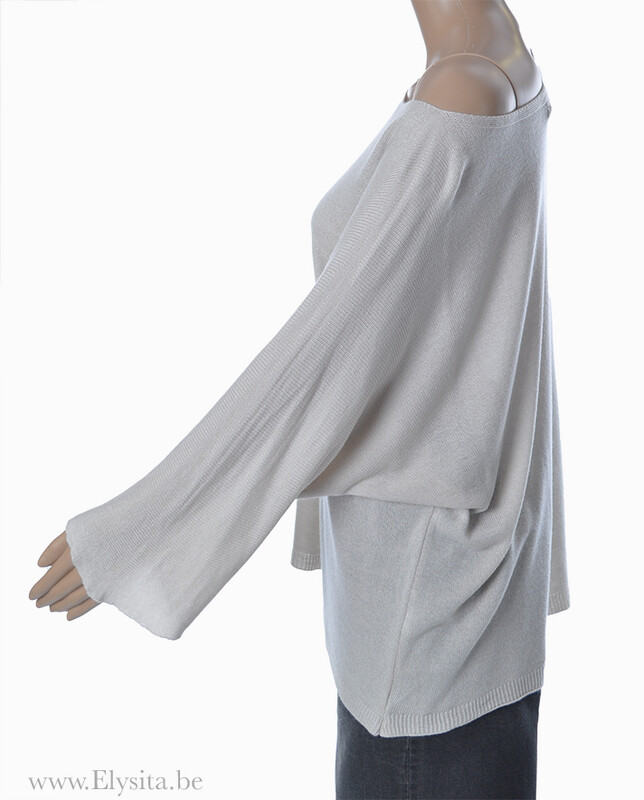 Losse boothalstrui | Beige