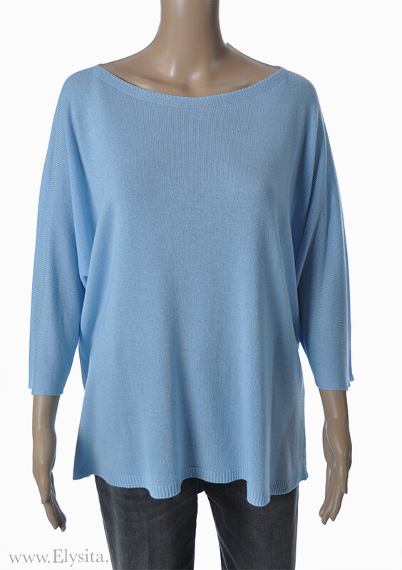 Losse boothalstrui | Lichtblauw