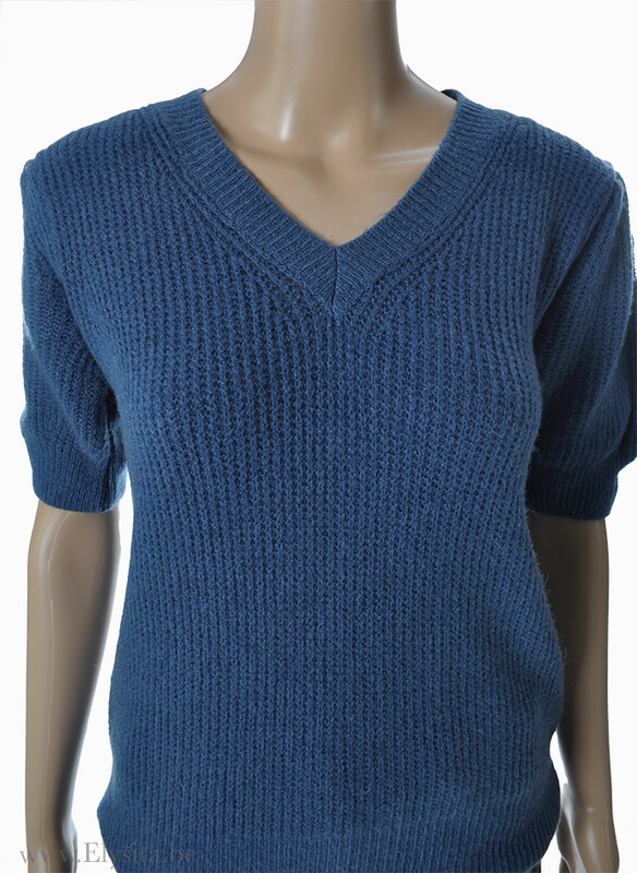 Gebreide trui | Blauw