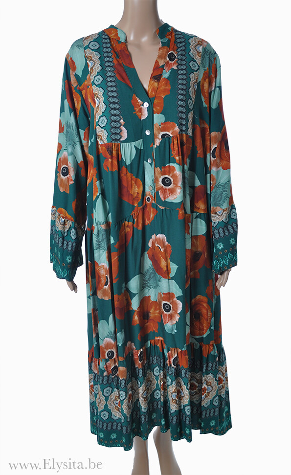 Los vallende jurk | Meerkleurig