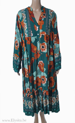 Los vallende jurk | Meerkleurig