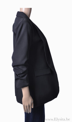 Blazer driekwart mouwen | Zwart