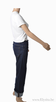 Jeans met omgeslagen zoom