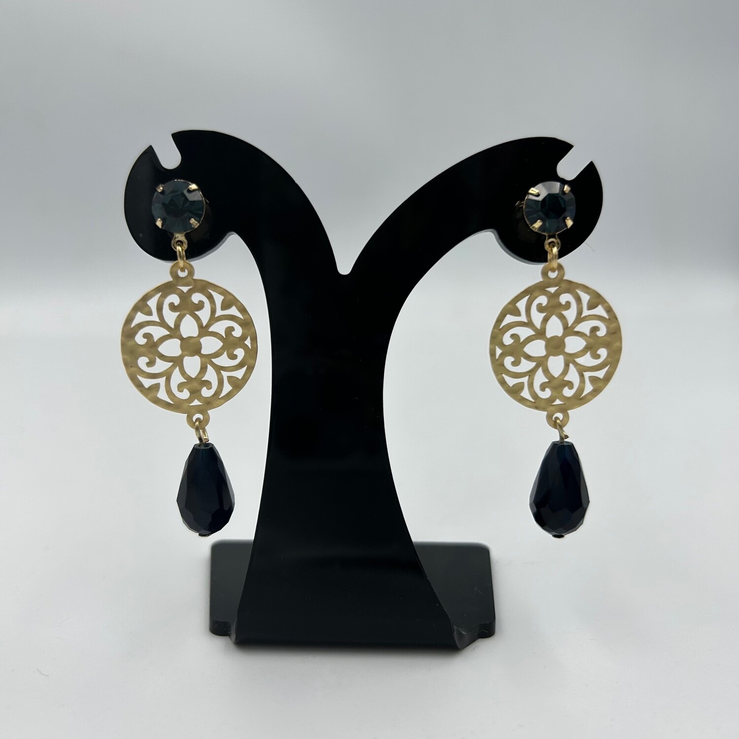 Oorhangers | Blauwe kralen