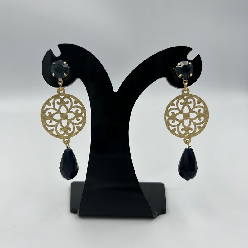 Oorhangers | Blauwe kralen