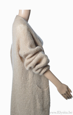Oversized Mohairmix Cardigan | Beige