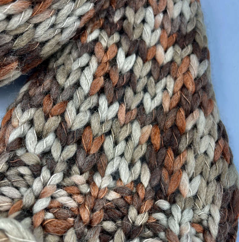 Wollen Sjaal | Bruin-Beige