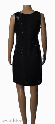 Pailletten jurk | Zwart