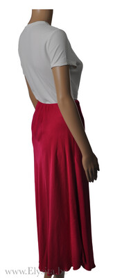 Satijnen rok Fushia