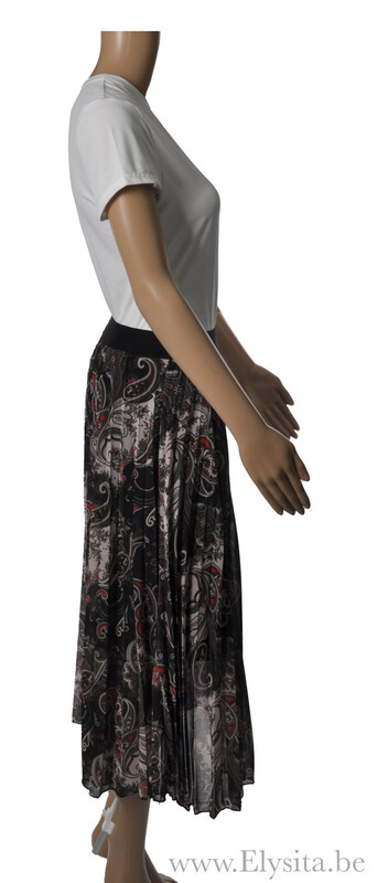 Plissé Rok met print | Meerkleurig