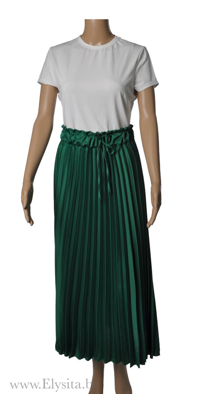 Plissé Rok | Groen