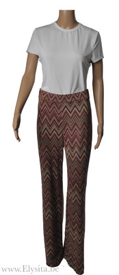 Broek met Retro Print | Rood