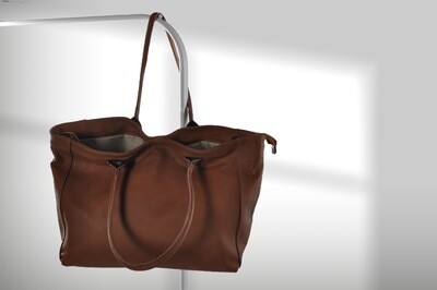 Leren Dames Shopper | Cognac