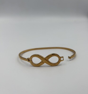 Goudkleurig oneindigheidsteken armband