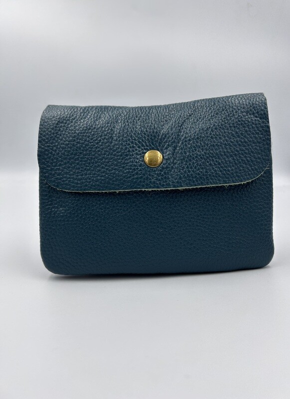 Lederen Portemonnee / Petrol