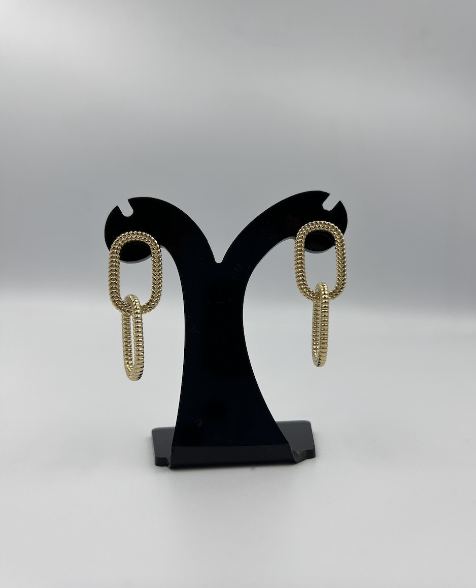 Goudkleurig Schakel oorbellen