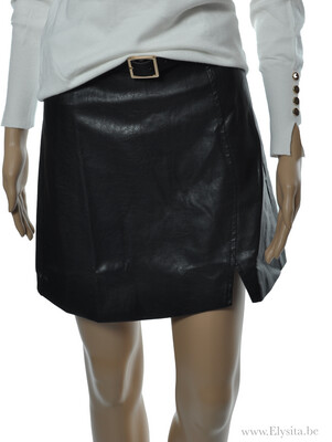 Lederen Rok - Zwart