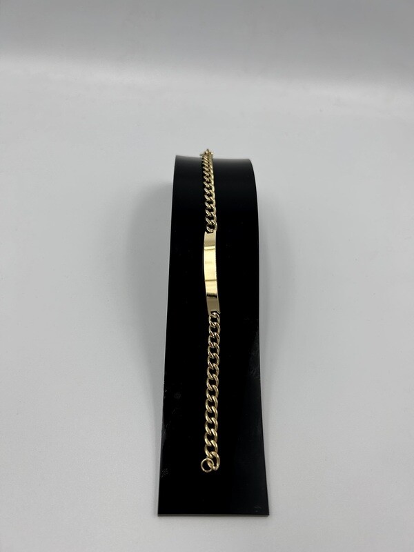 Goudkleur Plaatarmband