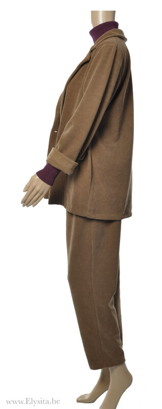 Ribfluweel Broek met Riem