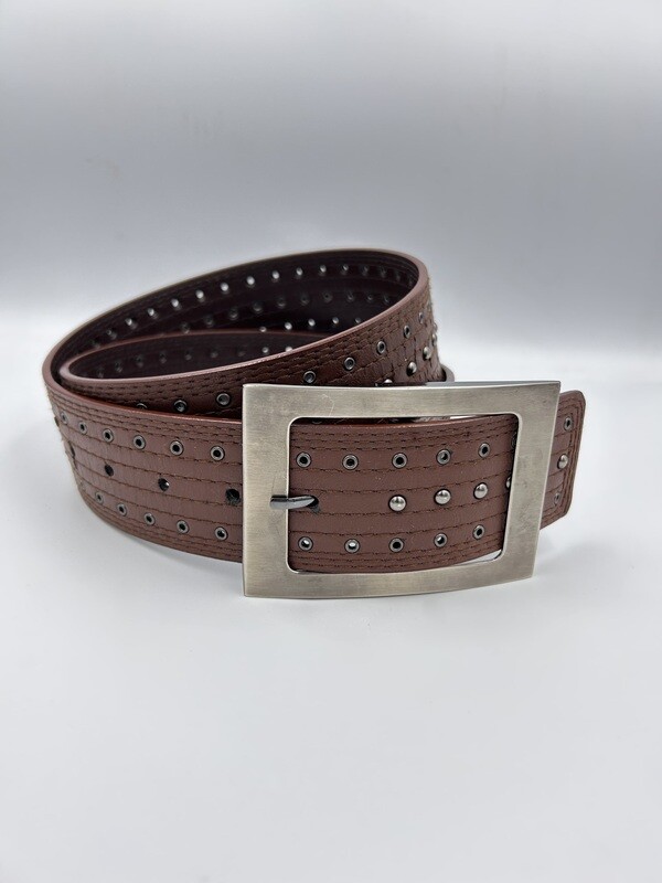 Echt leren damesriem | Bruin