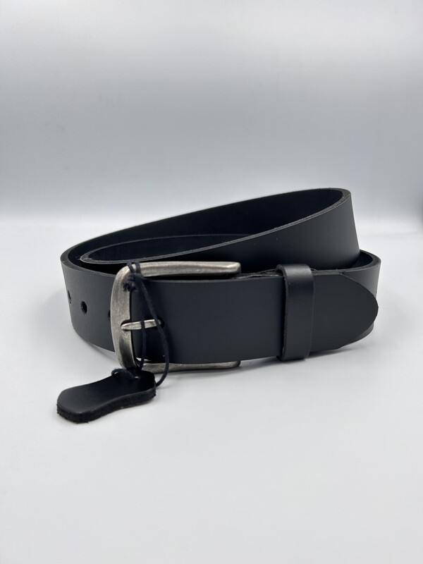 Echt Leren Herenriem | Zwart