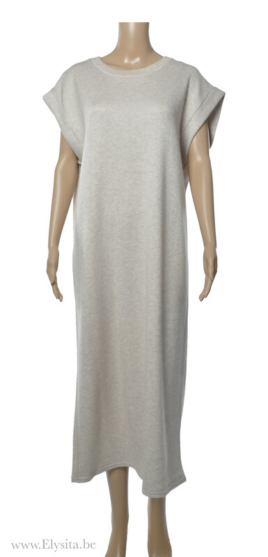 Mouwloos Jurk - Beige