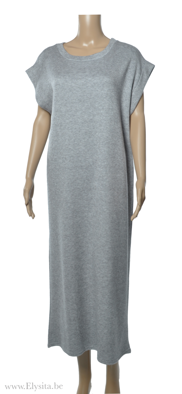 Mouwloos Jurk - Grijs