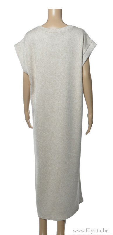 Mouwloos Jurk - Beige