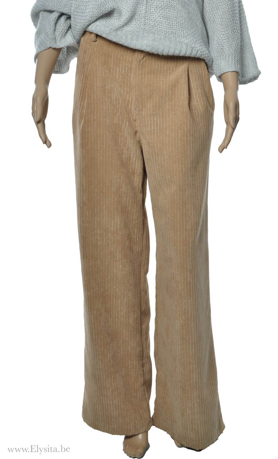 Ribfluweel Broek / Beige