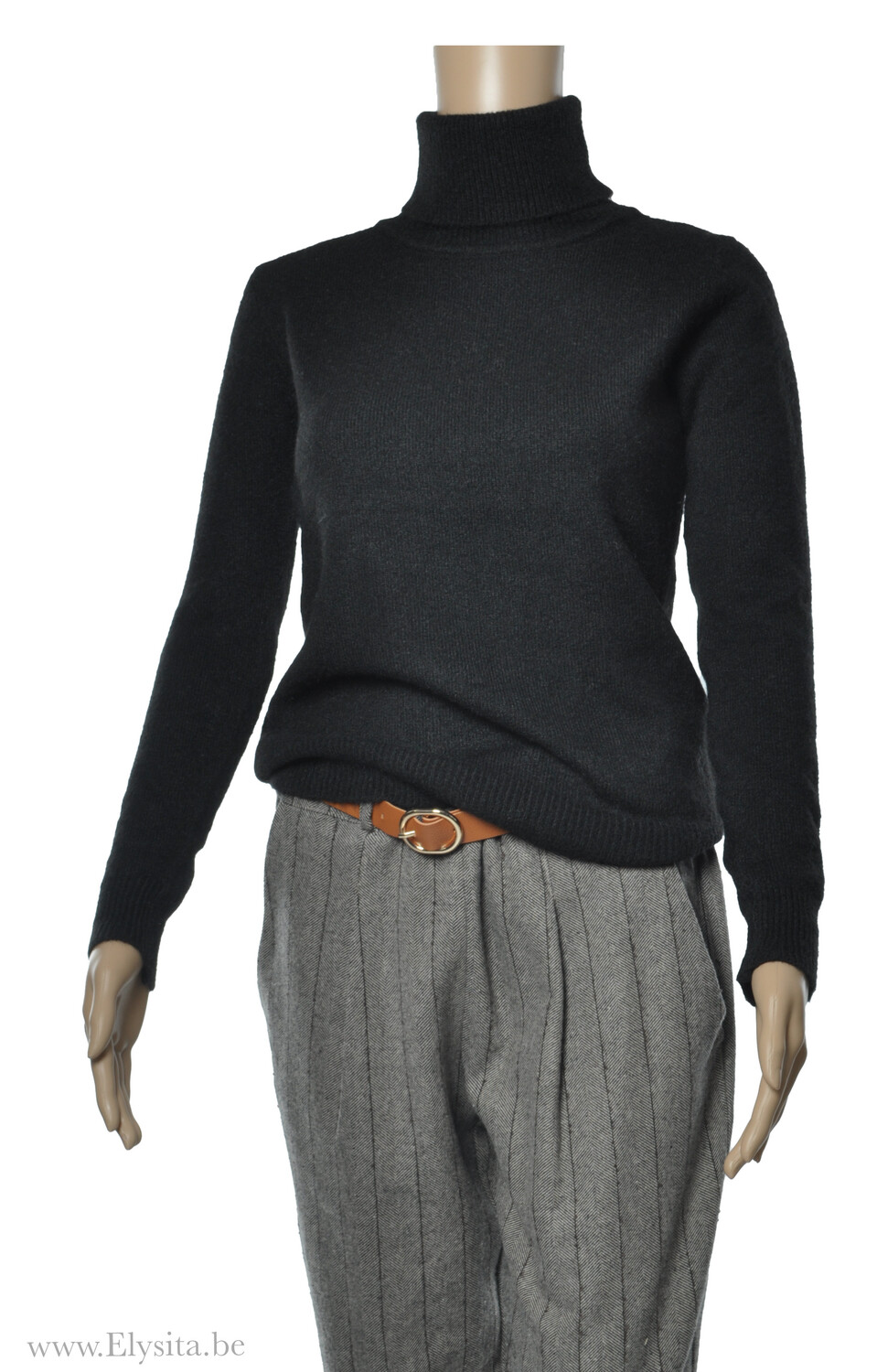 Rolkraagtrui / Zwart